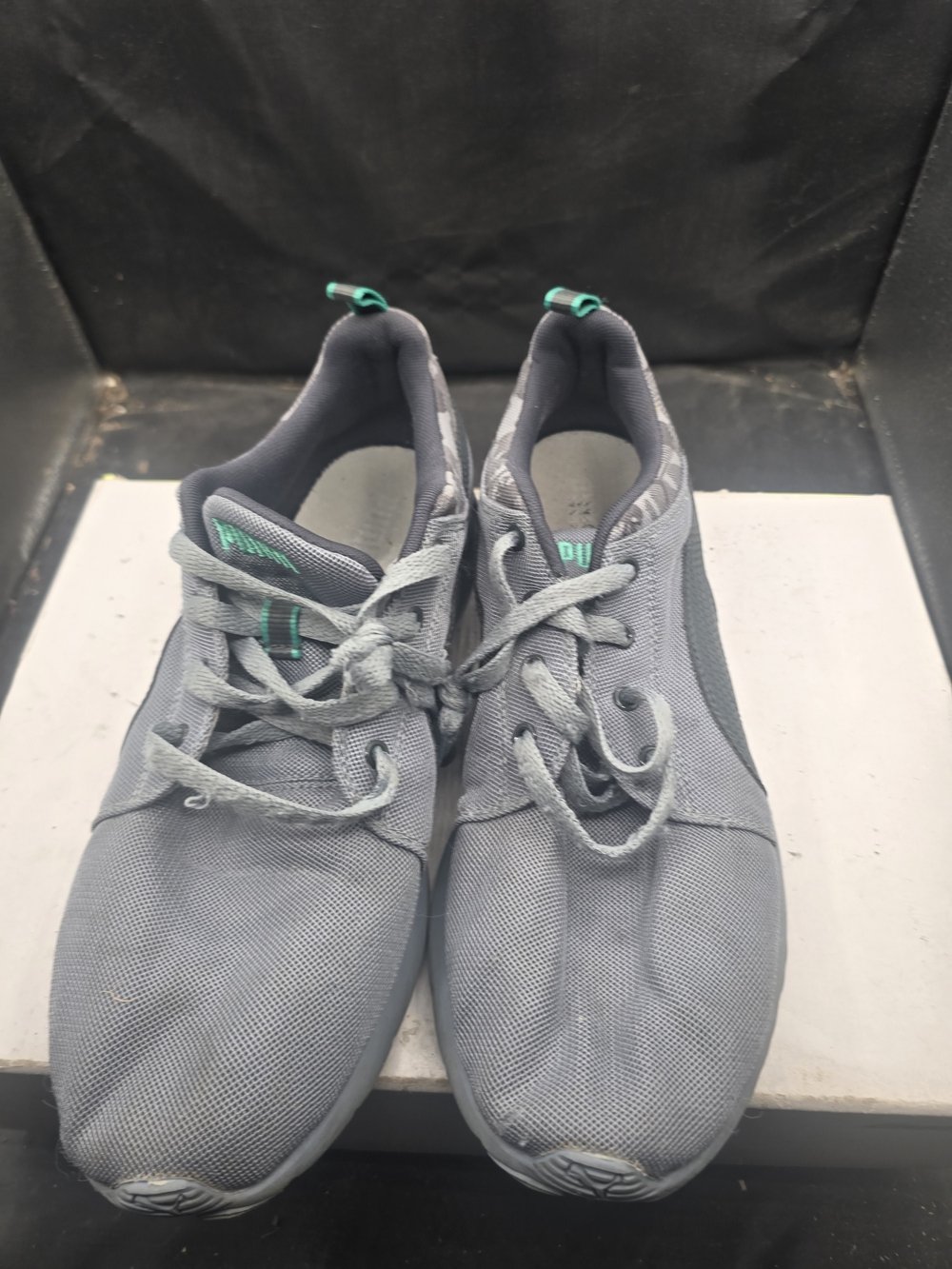 Puma Grey Sneakers with Orange‎ Logo Tab